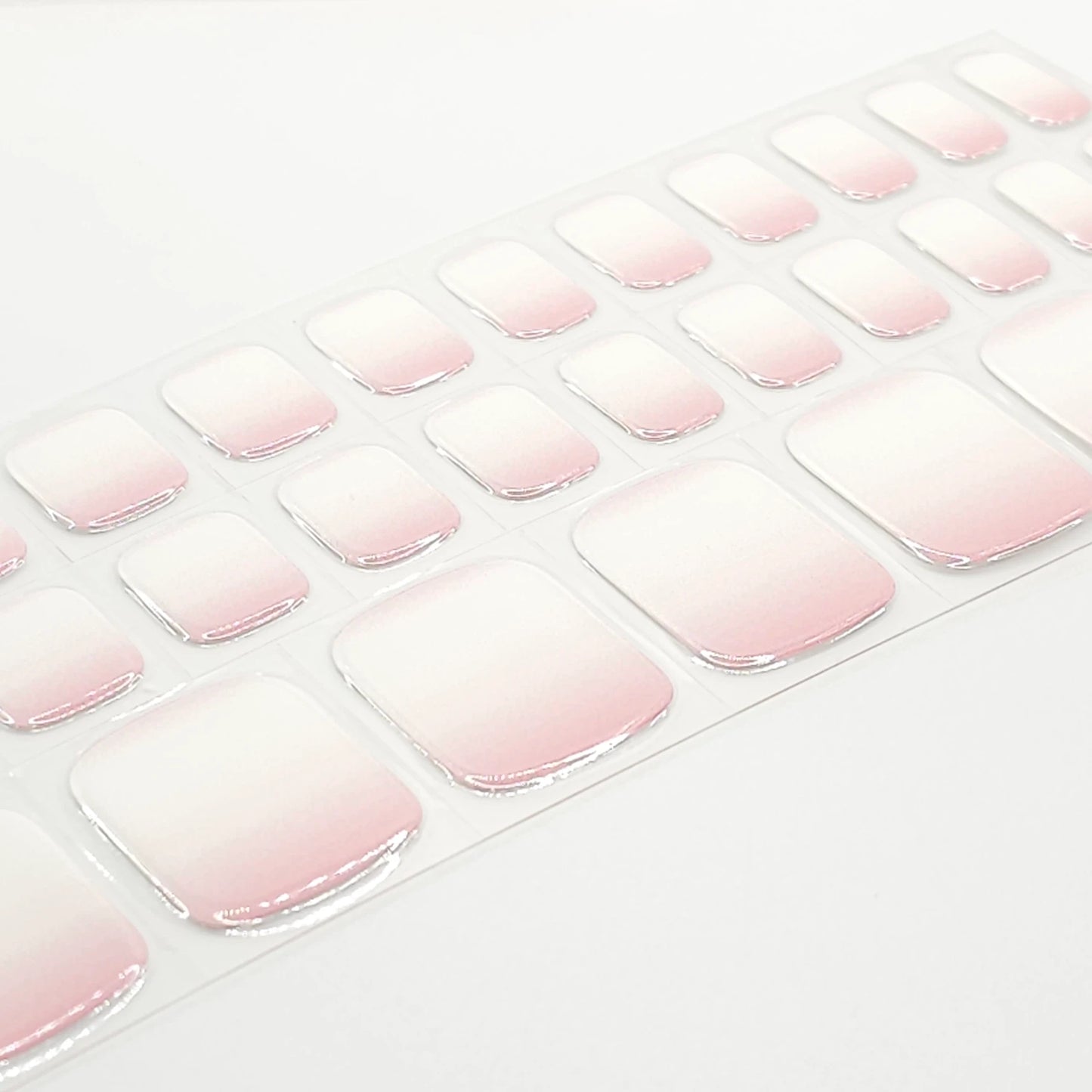 Pedicure Nail Wrap Strips OMBRE PINK
