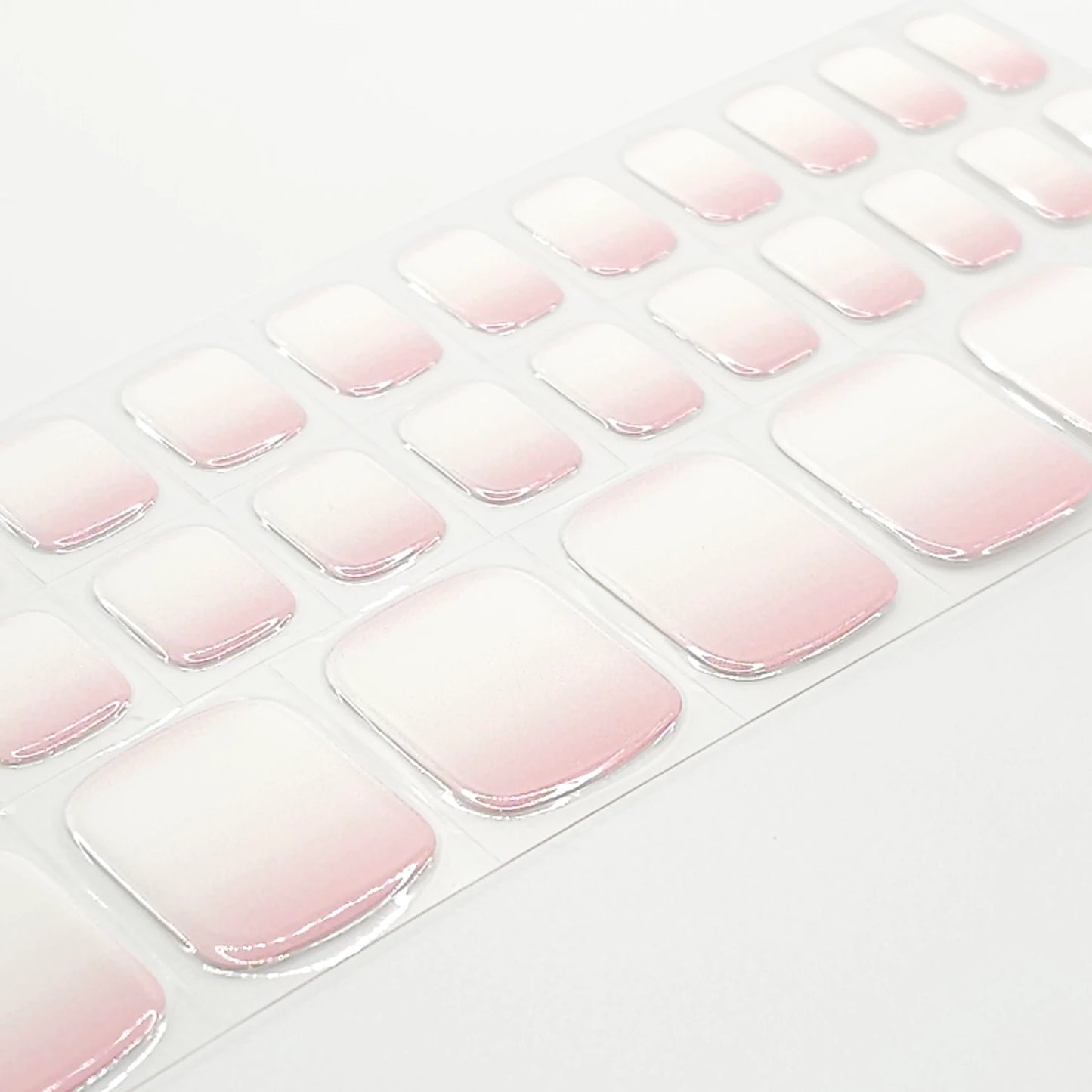 Pedicure Nail Wrap Strips OMBRE PINK