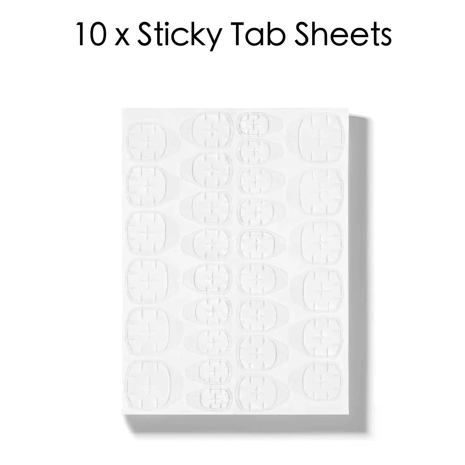NKA Press on Nail Adhesive Tab sheet (30tabs per sheet, 10 Pack)