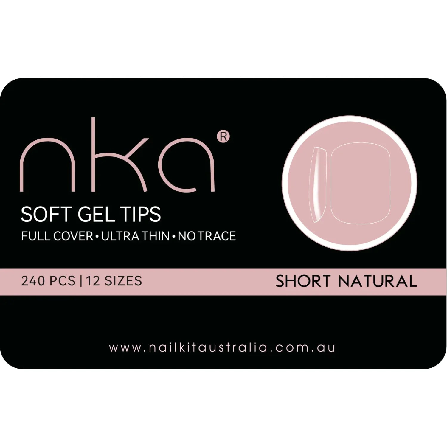 Soft Gel Nail Tips - Short Natural (240)