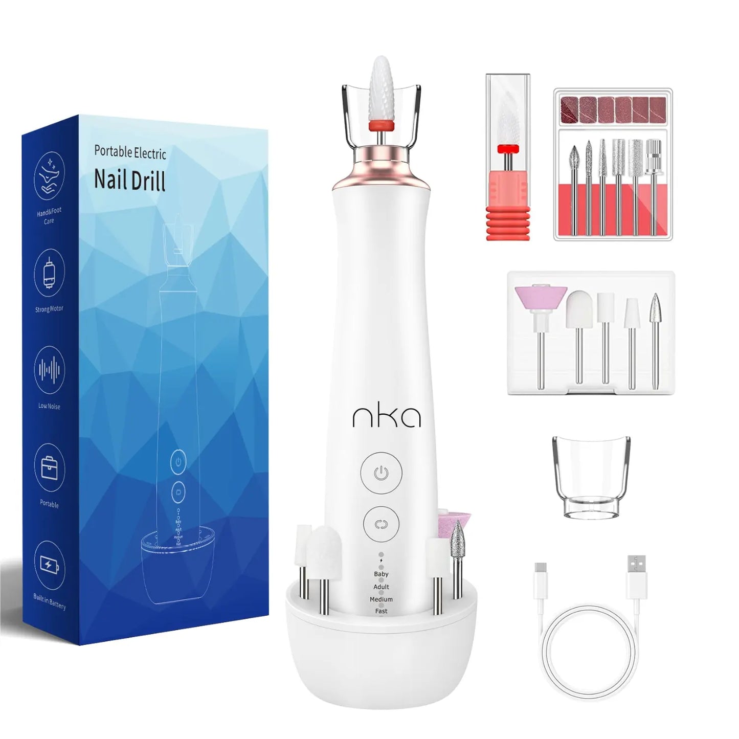 Professional Portable Electric Nail Drill