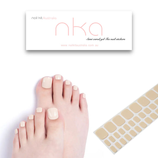 Pedicure Nail Wrap Strips NEUTRAL