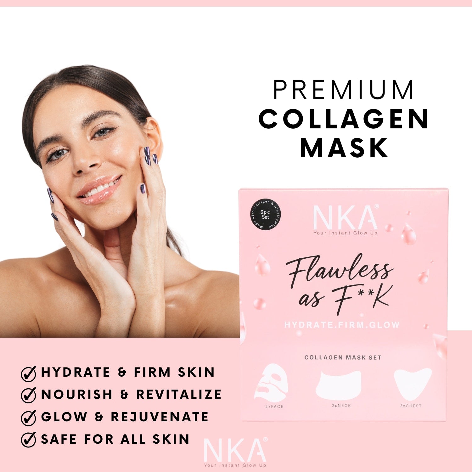 Flawless as F**K Bio-Collagen Mask Set