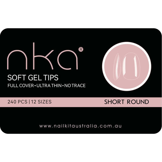 Soft Gel Nail Tips - Short Round (240)