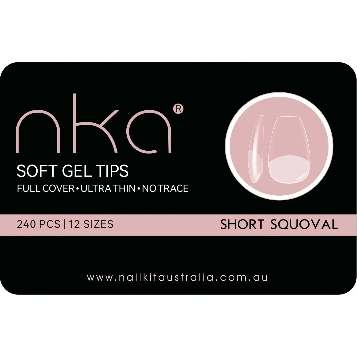 Soft Gel Nail Tips - Short Squoval (240)